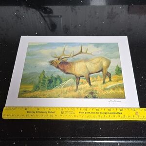 2015 Pat McManus September's Song Majestic Elk Art Seriolithograph Print